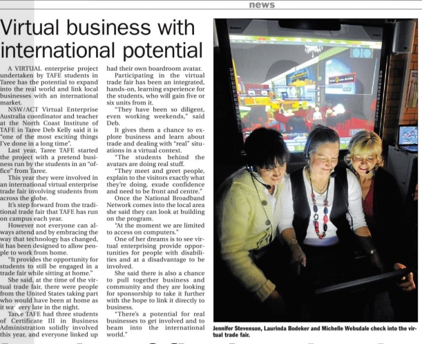 Manning River Times - Virtual business with international potential